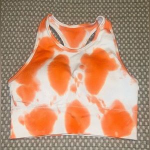 orange workout tank